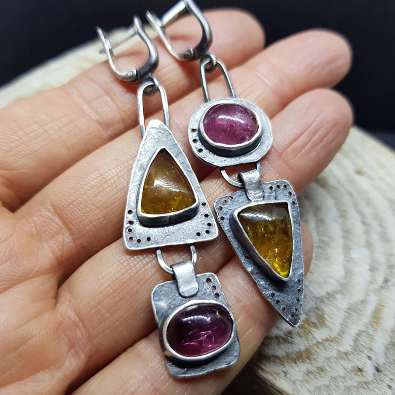 Vintage Triangle Geometric Earrings