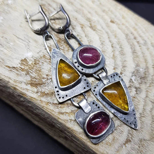 Vintage Triangle Geometric Earrings