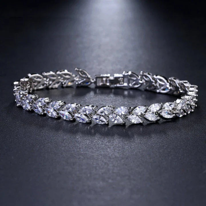 Nemorina Foliora Bracelet | White Gold 18k