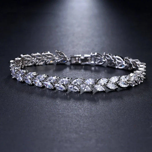 Nemorina Foliora Bracelet | White Gold 18k