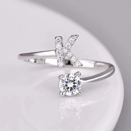 Domitilla Rosanera Letter Bracelet | White Gold 18k