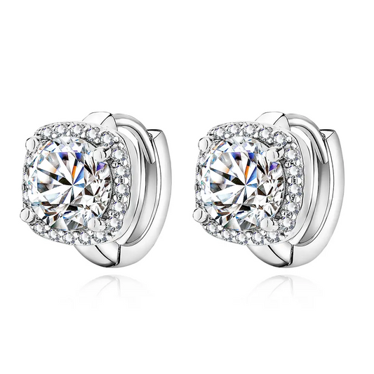 Nadine square earrings | Gold 18k