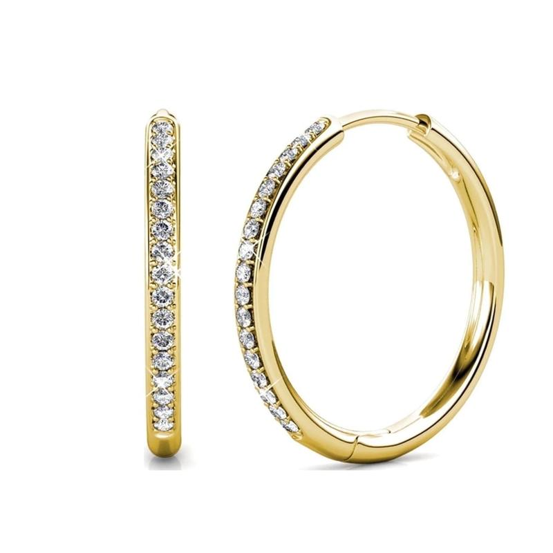 Sorel Pave Earrings | White Gold 14k