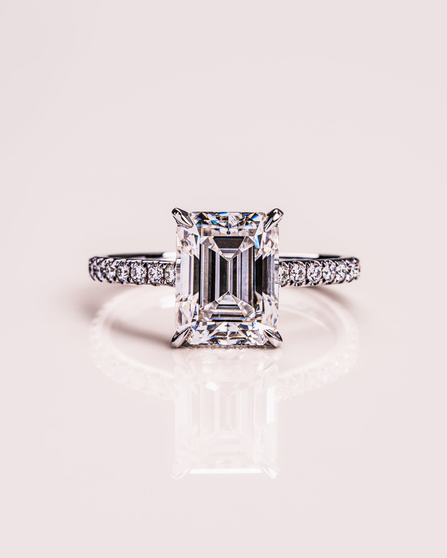 Jasmine (with Pavé) - Emerald | Silver