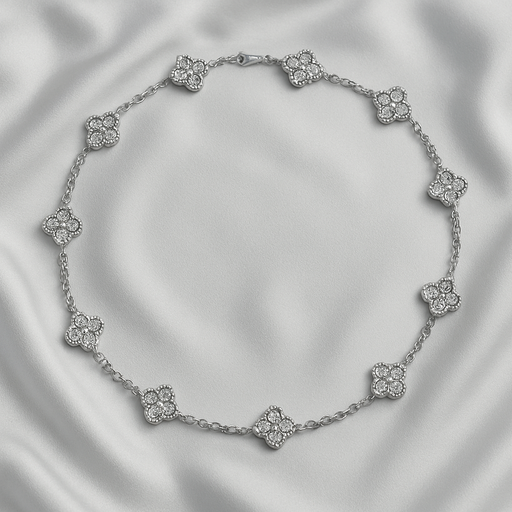LUXURY CLOVER NECKLACE 10 PATTERNS - SILVER