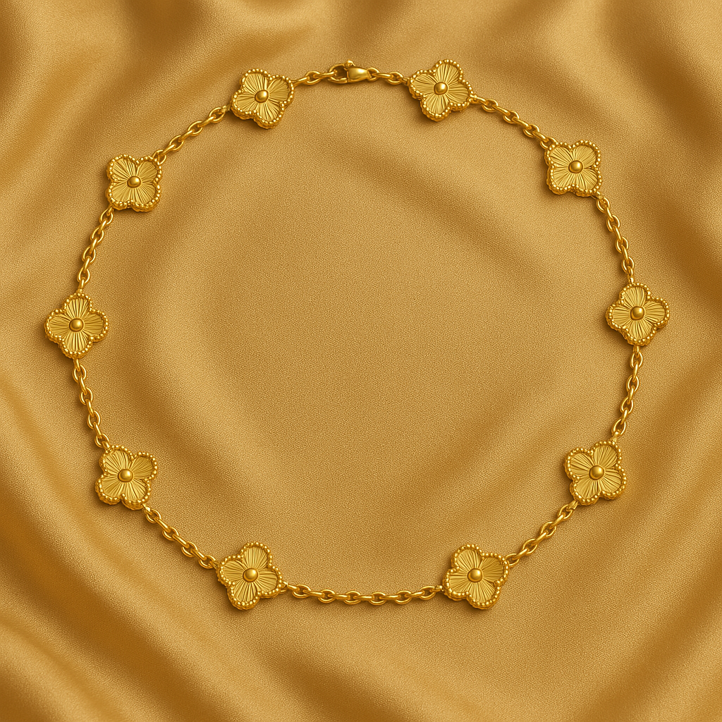 LUXURY CLOVER NECKLACE 10 PATTERNS - GOLD