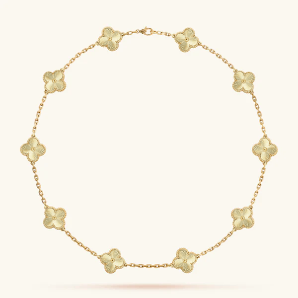 LUXURY CLOVER NECKLACE 10 PATTERNS - GOLD