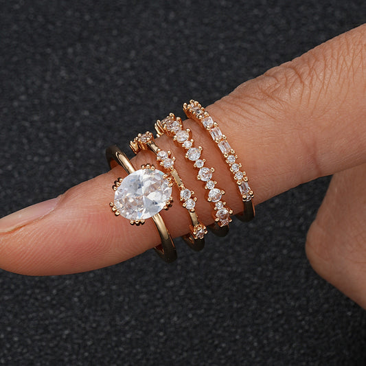 Solène Viremont Ring Set | Gold 18k
