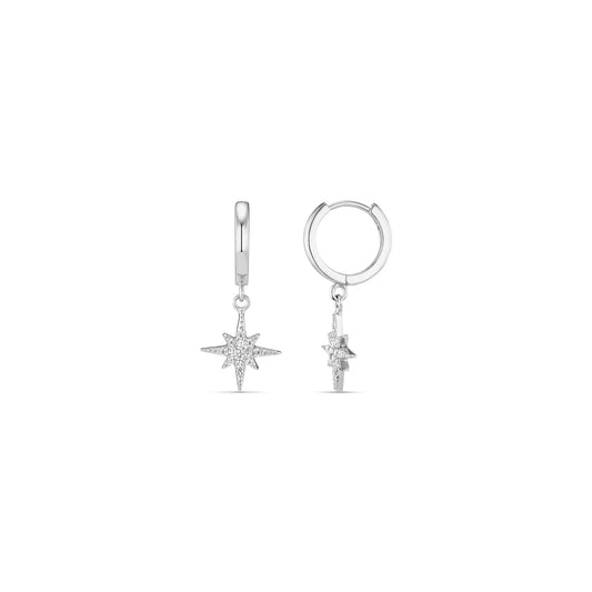The Vudu Earrings | White 18k