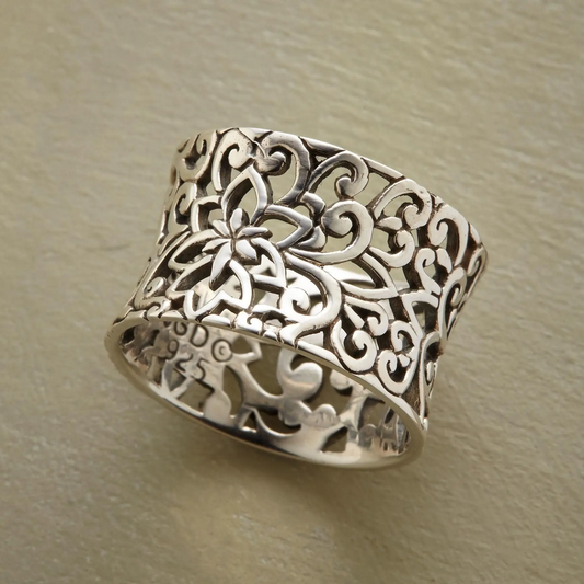 Vintage Silver Empty Ring